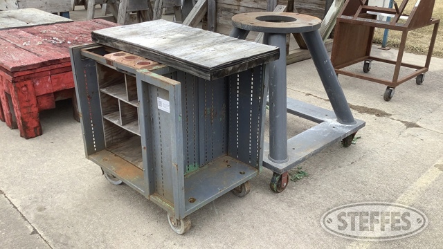 (2) Metal Carts on Casters